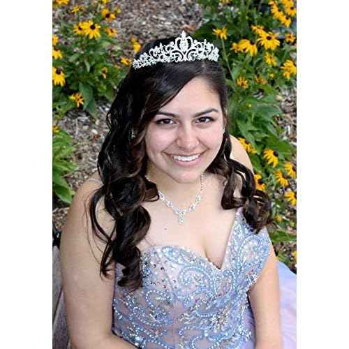 COCIDE Tiara Crystal Crowns Rhinestone Crown Bride Bridal Wedding Birthday Party for Women