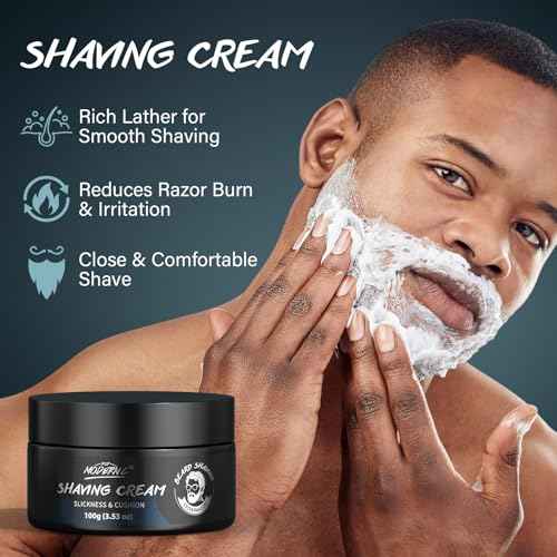 3Pcs Shaving Kit For Men Gift Basket For Christmas Birthday Valentine's Father's Day Mens Shaving Kit For Dad Men Husband Boyfriend Includes Shaving Cream Pre Shave Oil After Shave Cream