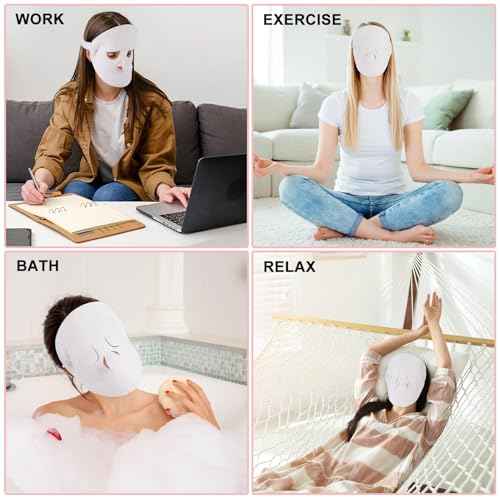 Face Steaming Towel, 4 Pack Reusable Face Towel Cold Hot Compress Facial Steamer Moisturizing Beauty Skin Care Spa Towels for Women Girls Skin Face Care Beauty Salons