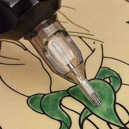 100pcs Mixed Tattoo Cartridge Needles, ATOMUS Assorted Disposable Tattoo Needle 3RL 5RL 7RL 9RL 3RS 5RS 7RS 9RS 5M1 7M1 for Tattoo Machine