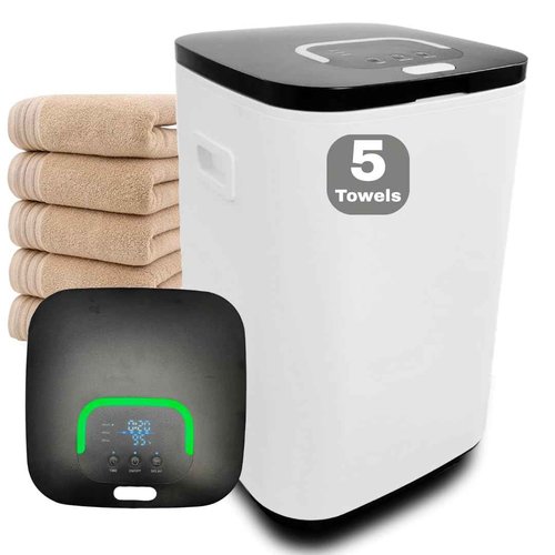 Di'Aroma Towel Warmer with Aroma 10 Tablet, Luxury Large Towel Warmer Bucket with 26L Capacity, Auto Keep Warm Feature 20/40/60 Hot Timer and Delay Timer up to 24h, for Towels Bathrobes Blankets PJ's