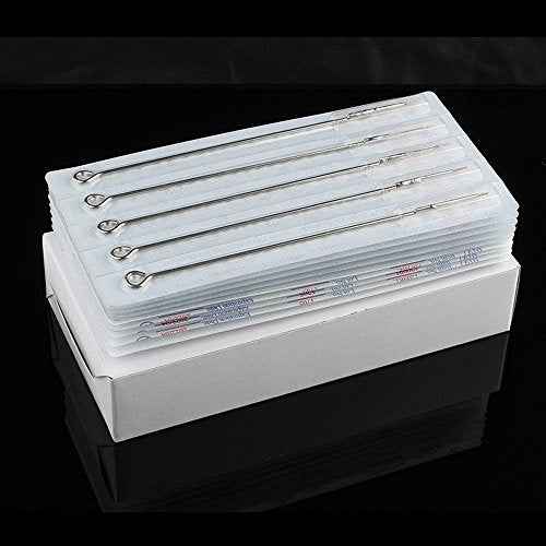 50PCS Disposable 14RL Stainless Steel Tattoo Needles Round Liner for Tattoo Machine Supplies