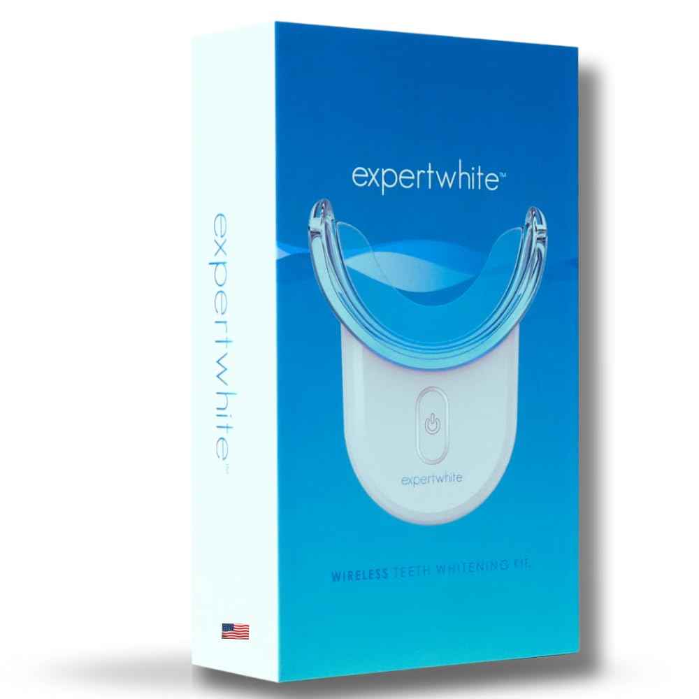 Instant Glo Teeth Whitening Kit with 32x LED Accelerator Light, Best Smile Whitener Gel Pens. Fast Results, for Sensitive Teeth, Enamel-Safe, Dentist-Trusted Incl. Mouth Tray, UV Light Whitening Kit