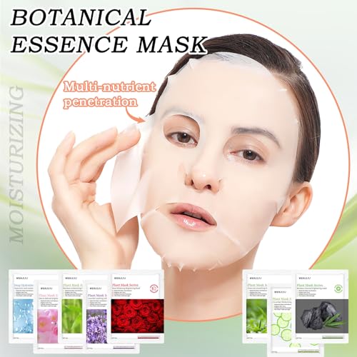22PCS Face Mask Set,Moisturizing Facial Sheet Mask,Hydrating Face Mask Skin Care