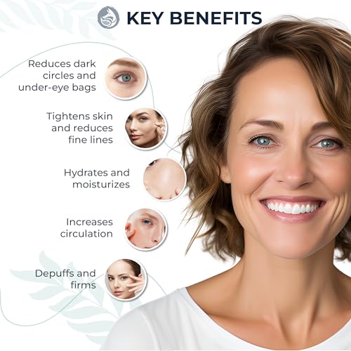 Probiotic Eye Cream with Caffeine for Dark Circles, Puffiness & Wrinkles - Luxury 28-Botanical Formula with Ceramides - Targets Under Eye Bags, Fine Lines & Crow's Feet - USA Made 0.5oz