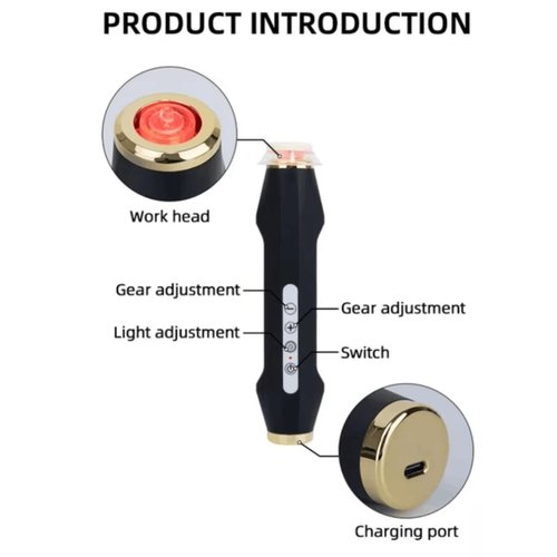 Wireless Beauty Bubble Pen Face & Neck Massager, Refresh Your Skin with Gentle Vibrations for Deep Facial Cleaning Detox Moisturizing Firming Lifting Toning Tightening Whitening Skin Rejuvenation