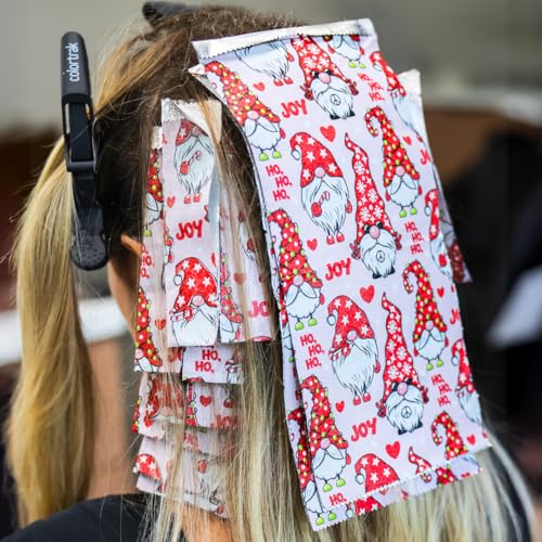 Colortrak Gnome for the Holidays Pop-up Foil W/Dispenser (400 Count), Pre-cut Sheets, Non-Slip Embossed Texture, 5" x 11" Sheets for Hair Foil Coloring and Highlighting Sheet Applications