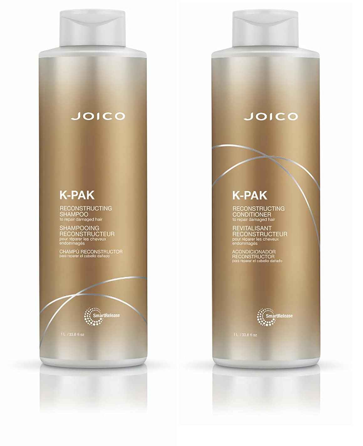 Joico K-PAK Daily Shampoo & Conditioner Set to Repair Damage, 33.8-Ounce
