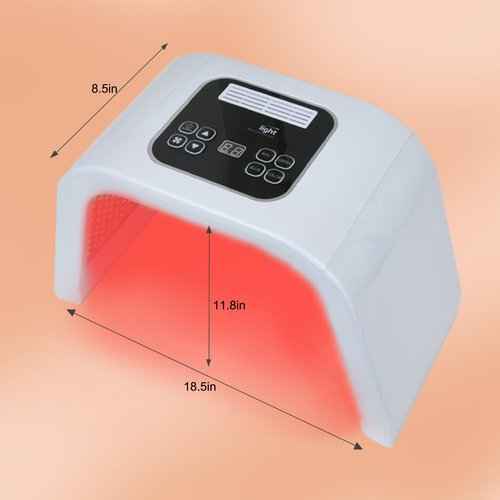 BEICNWOD Light Mask - 7 Color Photon Facial Device for Skin Care, Red & Blue Light for Face, Neck & Body, Rechargeable Home Use