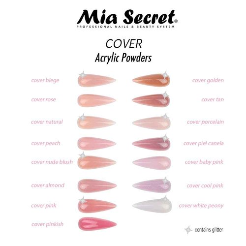 Mia Secret Cover Powder 3 Pc Set - Pink/Beige/Rose 4 oz