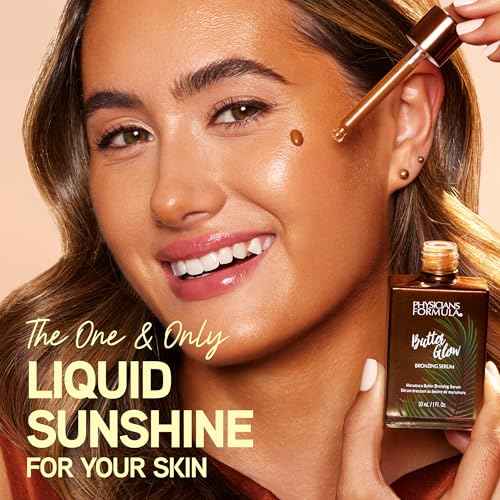 Physicians Formula Butter Glow Bronzing Serum, Innovative & Nourishing Skincare Bronzing Drops for Radiant, Natural Sunkissed Complexion - Sunkissed Glow