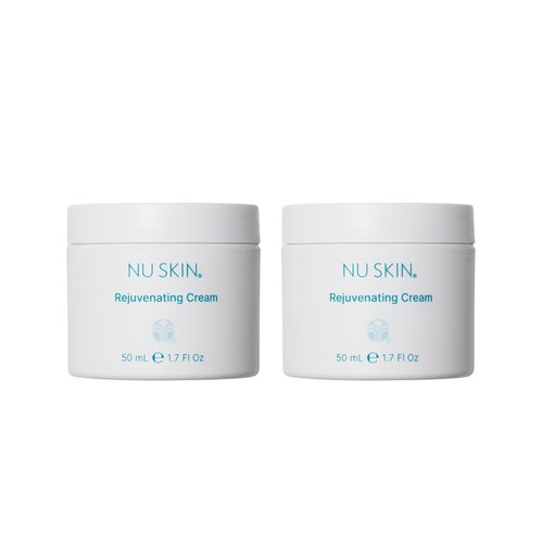 Nu Skin Rejuvenating Cream | Expertly Formulated Moisturizer for Dry Skin, Infused with Hyaluronic Acid, Nourishing Vitamins, and Unique Moisture-Binding Technology | 1.7 Fl Oz | 2 Pack