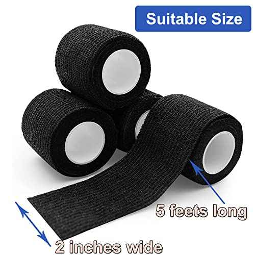 12Pcs Tattoo Grip Tape Machine Gun Wrap Athletic Tattoo Grip Cover Self Adhesive Bandage Wrap Elastic Supplies