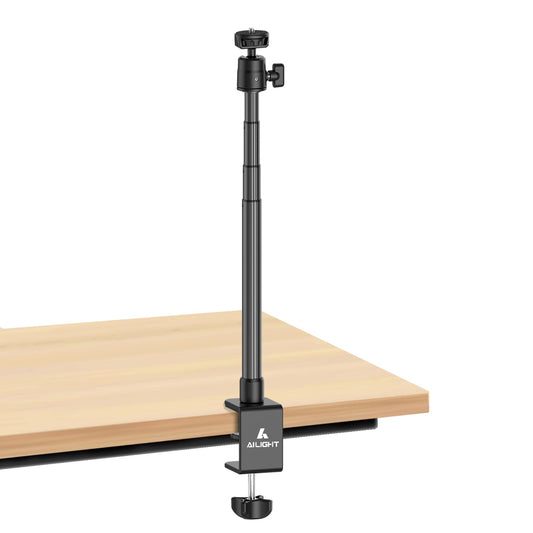 ailight Webcam Stand for Desk, Adjustable Camera Desk Stand Webcam Mount for Obsbot GoPro Anker insta Logitech Webcam C922 C930e C920S C920 C615 C960 C920x with 1/4" Thread