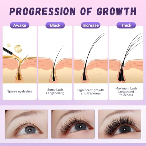 Lash Serum: Eyelash Growth Serum Gentle Natural Vegan Enhancing Treatment Nourishing Conditioning Formula for Longer Thicker Fuller Natural Lashes -5ml