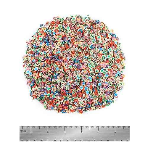 5000PCS Nail Art Slices, Cute Design, 3D Polymer Clay, DIY Craft Slices (Christmas)