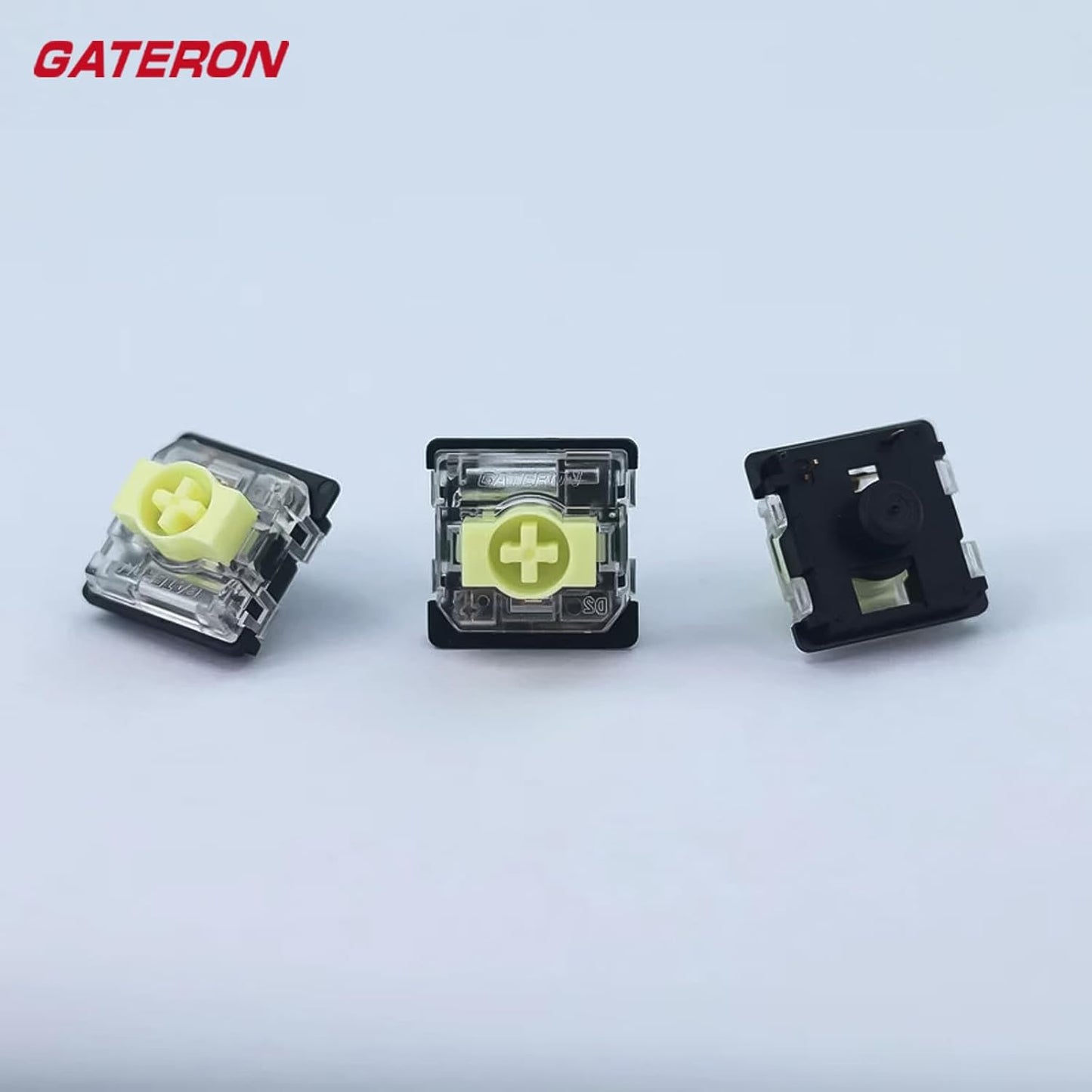 Zhouwang Gateron KS-33 Low Profile 2.0 Jade Tactile Keyboard Switches,Light Green 3-Pin 65gf RGB LED Factory Pre-lubed for MX Mechanical Keyboard(45Pcs)