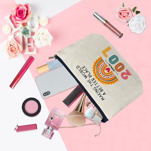 Ancpeany 18th Birthday Gifts for Girls: Makeup Bag, 2007 Happy 18th Birthday Decorations, Cosmetic Travel Pouch