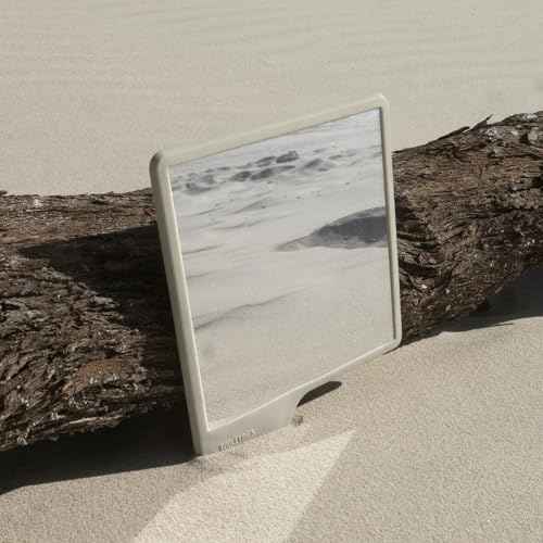 TOOLETRIES Oliver Shower Mirror - Premium Shower Mirror for Shaving, Grooming - 100% silicone - Shatterproof Mirror - Grips to Shiny Surfaces - No Suction Cups - No Adhesives - Sand