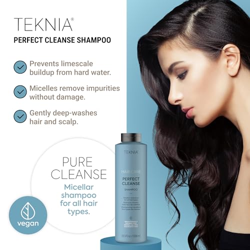 LAKM? Teknia Perfect Cleanse Shampoo, Clarifying Shampoo for Build Up, Deep Clean for Scalp and Hair