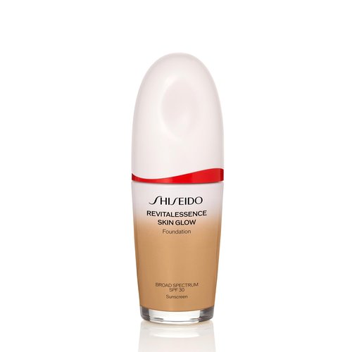 Shiseido RevitalEssence Skin Glow Foundation SPF 30, 350 Maple - Buildable, Medium Coverage - 24-HR Hydration & 12-HR Wear - Transfer, Crease & Fade Resistant - Non-Comedogenic - All Skin Types