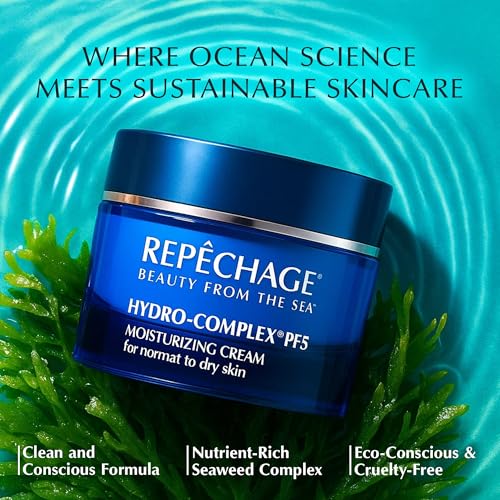 Repechage Hydro-Complex PFS Hydrating Face Cream for Normal to Dry Skin ? Non-Comedogenic Moisturizer with Seaweed Extract, Niacinamide & AHAs ? Supports Skin Elasticity, Smooths Fine Lines, 1.5 fl oz