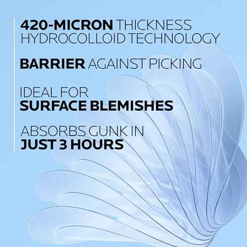 La Roche-Posay Effaclar Multi-Target Blemish Patches, Hydrocolloid Pimple Patches For Face Shields, Targets & Absorbs, Suitable Under Makeup, 22 Patches, 12 Small Size & 10 Medium Size