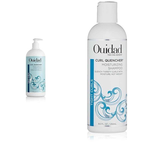 Ouidad Curl Quencher Moisturizing Conditioner 33.8 Oz and Shampoo 8.5 Oz Bundle