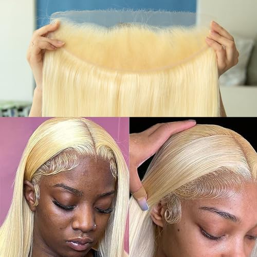 KRN 613 Lace Frontal, 0.11mm Ultra-thin Skinlike Invisible 13x4 Real HD Lace Frontal Pre-Plucked with Baby Hair 12A Grade Brazilian Virgin Hair Straight 18 Inch