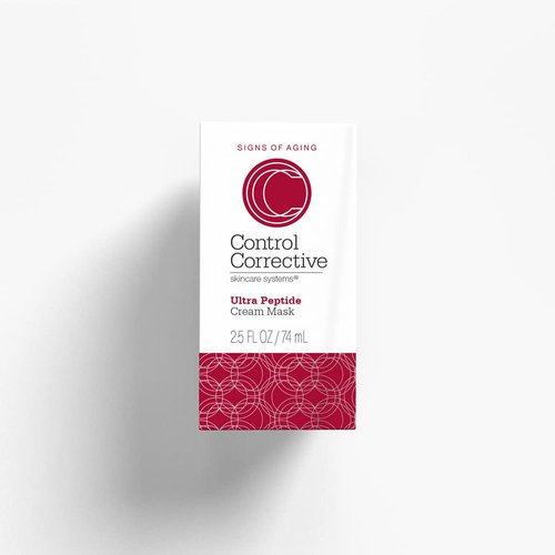 CONTROL CORRECTIVE Ultra Peptide Cream Mask, 2.5 Oz - Advanced Peptide, Retinol & Lactic Acid Anti Aging Mask, Revitalize Collagen & Elastin Production To Smooth Skin, Restores Plumpness & Hydration