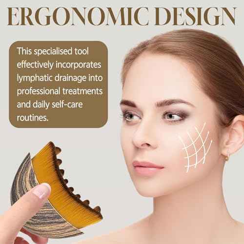New Lymphatic Contour Face Brush, Lymphatic Drainage Massager for Face,Ergonomically Designed to Fit The Skin Precisely and Relieve Fatigue