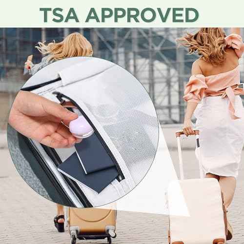 RONRONS Leak Proof Mini Travel Jars, Travel Containers for Creams with Lids and Labels, Travel Bottles Lip Balm Cosmetic for Jewelry Case Toiletries Moisturizer Plastic Small Jar 5 Pcs 10ml