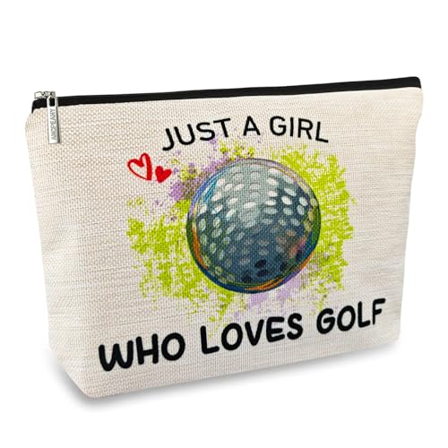 ancpeany Funny Golf Gifts for Women Golfers Small Makeup Bags, Golf Accessories for Women Unique, Personalized Golf Gifts for Golf Lovers, Girls, Ladies, Christmas Cosmetic Travel Pouch