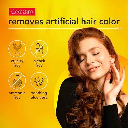 Color Oops Extra Conditioning Hair Color Remover, 1 Application, Hair Dye Remover Processes in 20 Minutes, Safely Removes Permanent & Semi-Permanent Dye, Ammonia & Bleach Free