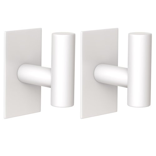 VAEHOLD Wall Towel Hooks, Heavy Duty Sticky Holder Waterproof Towel Hooks for Hanging Coat, Clothes, Closet Hook Wall Mount for Kitchen (White, 2 Pack)