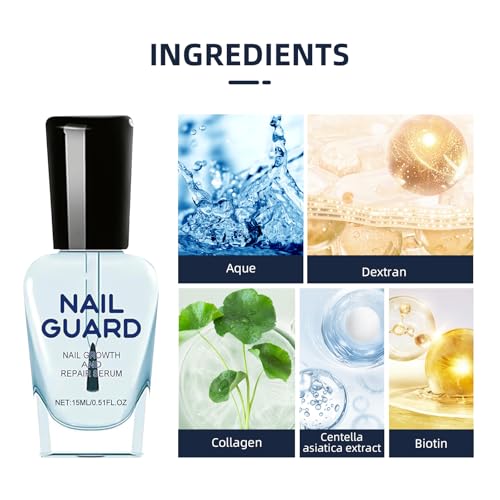 Onyxoguard Nail Growth And Repair Serum, Nail Growth and Strengthener Essence For Thin Nails And Growth, Nail Growth Serum, Onyxoguard Serum (2PCS), White