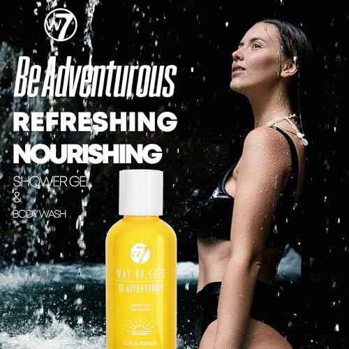 W7 VAY CAY Be Adventurous - Travel Size Skincare Set | Carry On Luggage Essentials: Shower Gel & Body Wash, Body Butter & Body Mist | Energizing & Hydrating Body Care for Radiant Skin