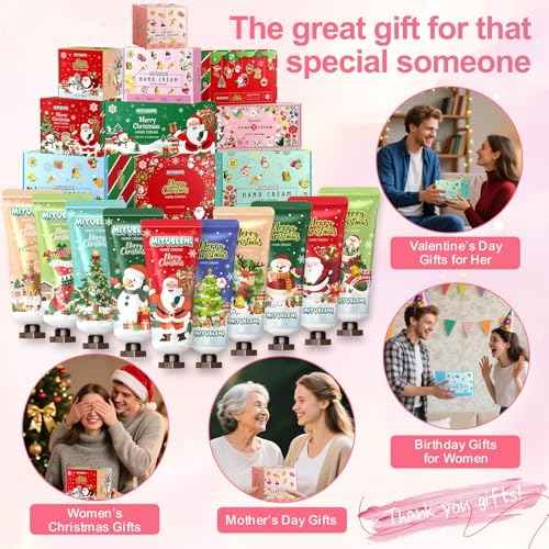 30 Pack Christmas Hand Lotion Gift Set Bulk£¬Moisturizing Hand Cream, Mini Travel Size Holiday Gifts, Stocking Stuffers & Bulk Gifts for Christmas Appreciation 20ml
