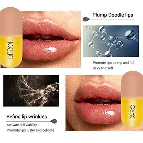 Natural Lip Enhancer Strong Reaction Lip Plumper Moisturizing Repair Lips Refine Lip Wrinkles Plant Extracts Lip Plumping Serum for Fuller & Hydrated Lips