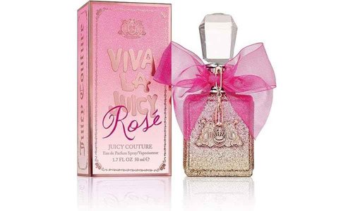 Juicy Couture Viva La Juicy Rose Eau De Parfum, Women's Perfume with Notes of Pear, Rose & Ambrox - Fruity & Floral Perfume for Women, EDP Spray, 1.7 Fl Oz