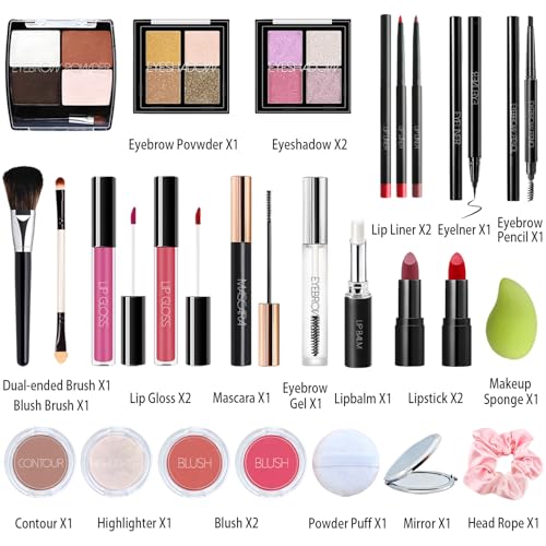 Makeup Advent Calendar 2025 Teen Girls Women Beauty Countdown Calendar Christmas Gifts for Women Teen Girl Trendy Stuff Unique Make up Set Gifts Mascara Lipstick Blush Eyebrow Gel Eyeshadow