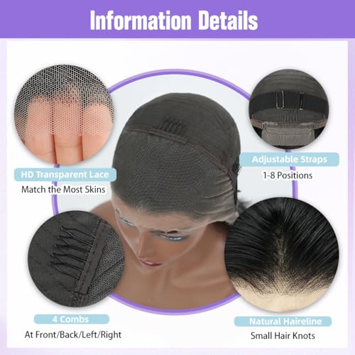 14 Inch Bob Wig Human Hair - Burgundy 13x4 HD Lace Front Wigs Human Hair for Black Women, 180% Density, Natural Hairline, Straight Short Glueless Wigs Human Hair Pre Plucked Pre Cut Bob