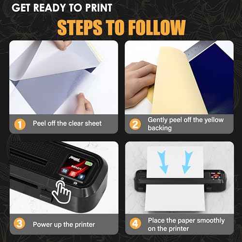 Neebol Tattoo Stencil Printer with LED Screen, Wireless Tattoo Printer Machine, 10pcs Stencil Paper, Bluetooth Portable Tattoo Machine for Artists & Beginners, Compatible with Smartphone & PC