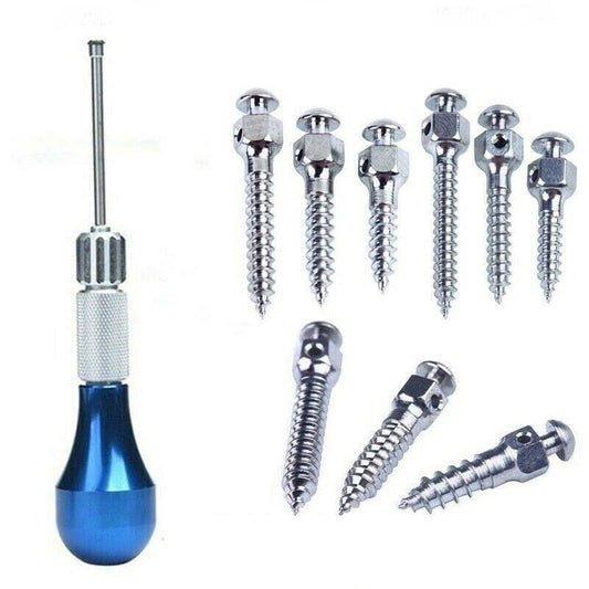 10Pcs Orthodontic Mini Implants Micro Screw +1Pc Screwdriver Tool Stainless Materials
