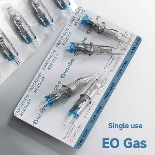 Kooba 1207RS Tattoo Cartridge Needles 30 Pcs # 12 Standard 7 Round Shader Long Taper with Membrane Safety Cartridges Disposable for Rotary Tattoo Machine Pen Gun