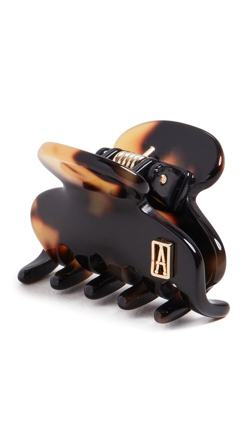 Alexandre de Paris Women's Small Jaw Clip, Tokyo Tortoise, Tan, Print, One Size