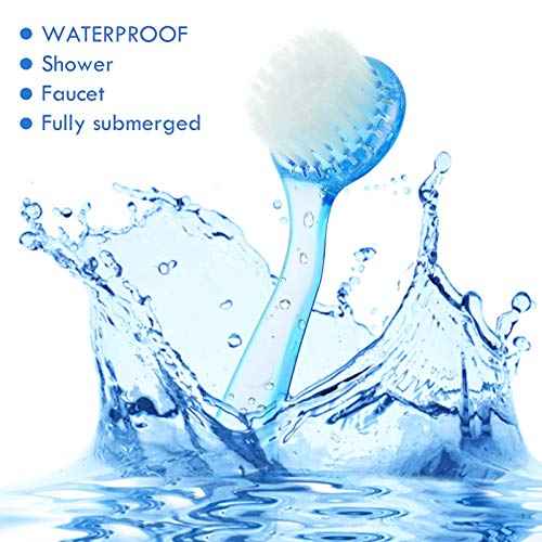 3 Pieces Facial Cleansing Brush Acrylic Handle Face Scrubbers Soft Bristle Exfoliator Cleaner Brush Scrub Exfoliating Facial Scrubber for Face Care Makeup Skincare Removal(Pink, Purple, Blue)