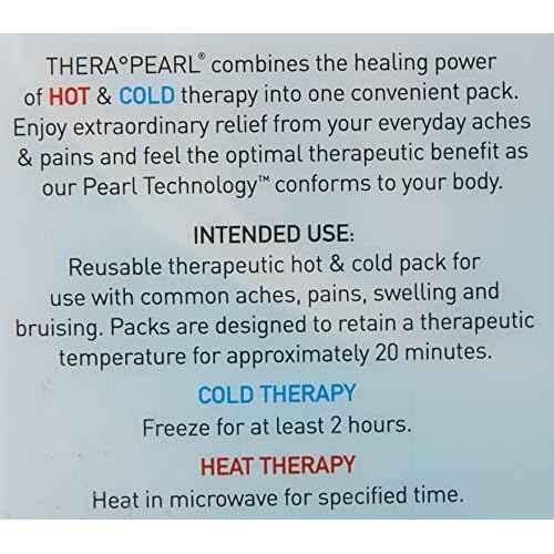 TheraPearl Eye Mask, Eye-ssential Mask with Flexible Gel Beads for Hot Cold Therapy