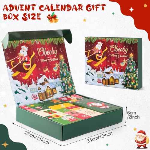 Advent Calendar 2025 for Girls, Beauty Advent Calendar with Makeup Jewelry Hair Accessories Set, 24 Days of Christmas Countdown Calendar Gift for Teen Girls