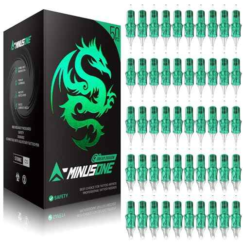 A-minusone 50Pcs Mixed Size #12 Tattoo Needles 5Pcs each of 5RL, 7RL, 9RL, 11RL, 5RS, 7RS, 9RS, 7RM, 9RM, 9M1 Assorted Disposable Tattoo Cartridge Needle Pro Sterilization & Safety for Tattoo Machines